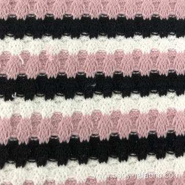 Polyester spandex waffle fabric